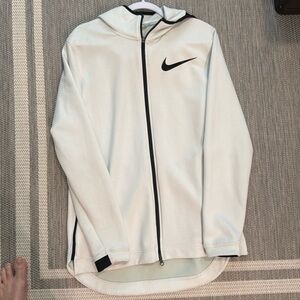 Nike White Hoodie with Black Accents